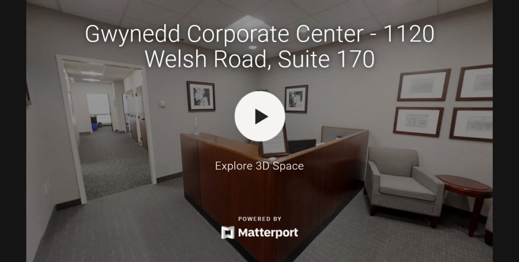 Virtual Tour - Gwynedd Corporate Center, 1120 Welsh Road, Suite 170, North Wales, PA